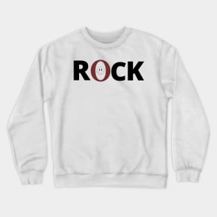 Rock With Smiley Faces Crewneck Sweatshirt